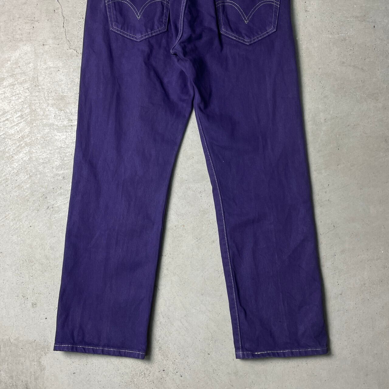 Levi's デニムパンツ紫後染めバギー24 Levi's デニムパンツ紫後染めバギー24