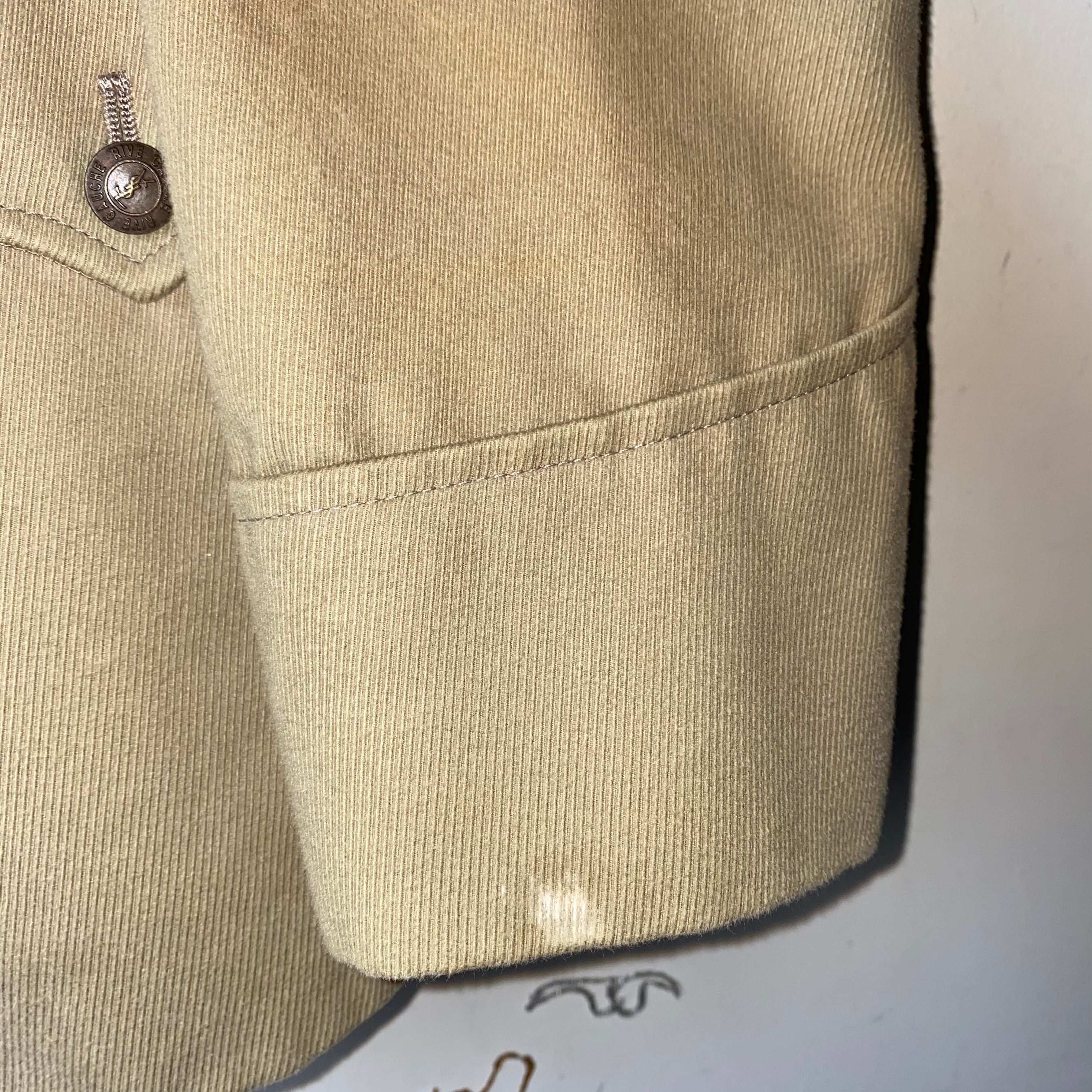 YVES SAINT LAURENT RIVE GAUCHE safari jacket designed by Stefano 