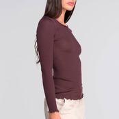 ウールシルク　ロングスリーブ 　チェリー　２、３、４サイズ