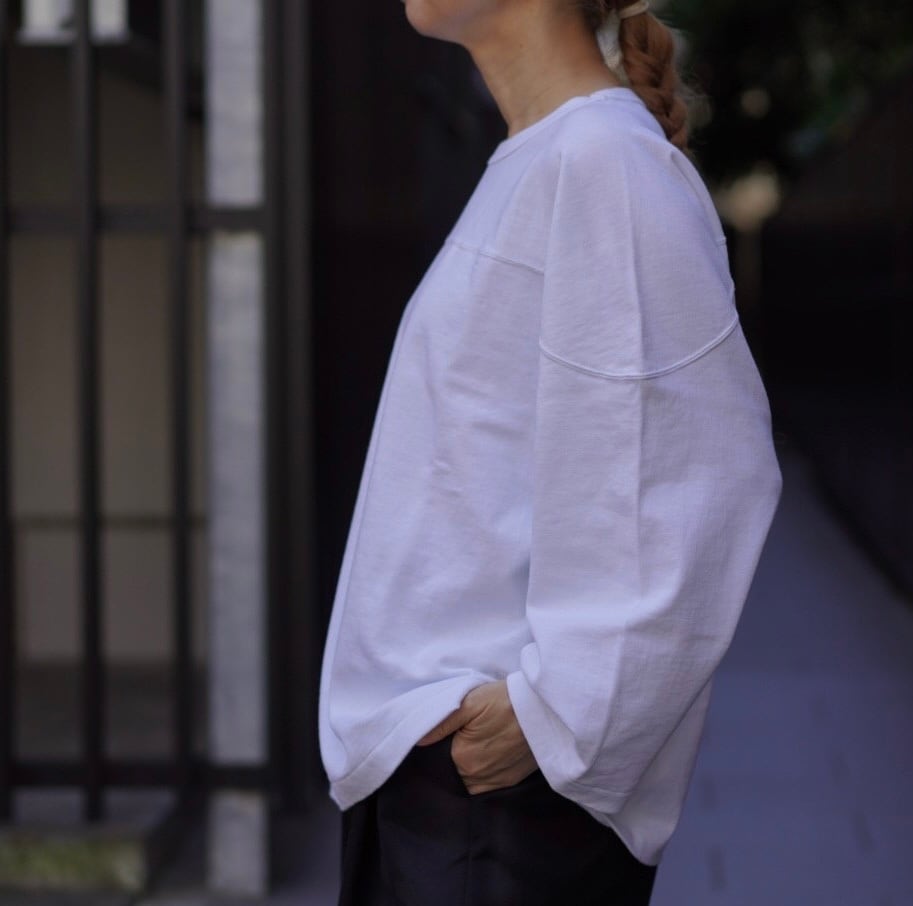 COMOLI(コモリ)フットボールTシャツ WHITE (X01-05005) | Debby COMOLI(コモリ)フットボールTシャツ WHITE (X01-05005) | Debby