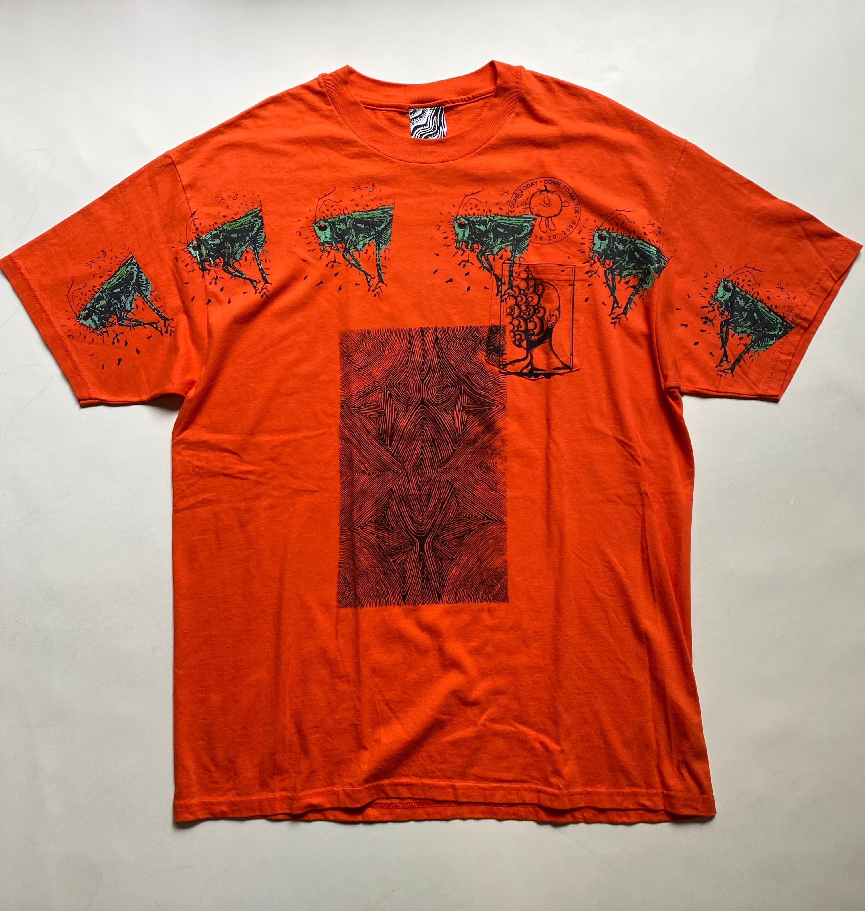 【レア】90s オークリーソフトウェア Tシャツ XL オレンジ 裾カットオフ レア 90s オークリー OAKLEY ビンテージ tシャツ 赤 90年代 | PAY ID