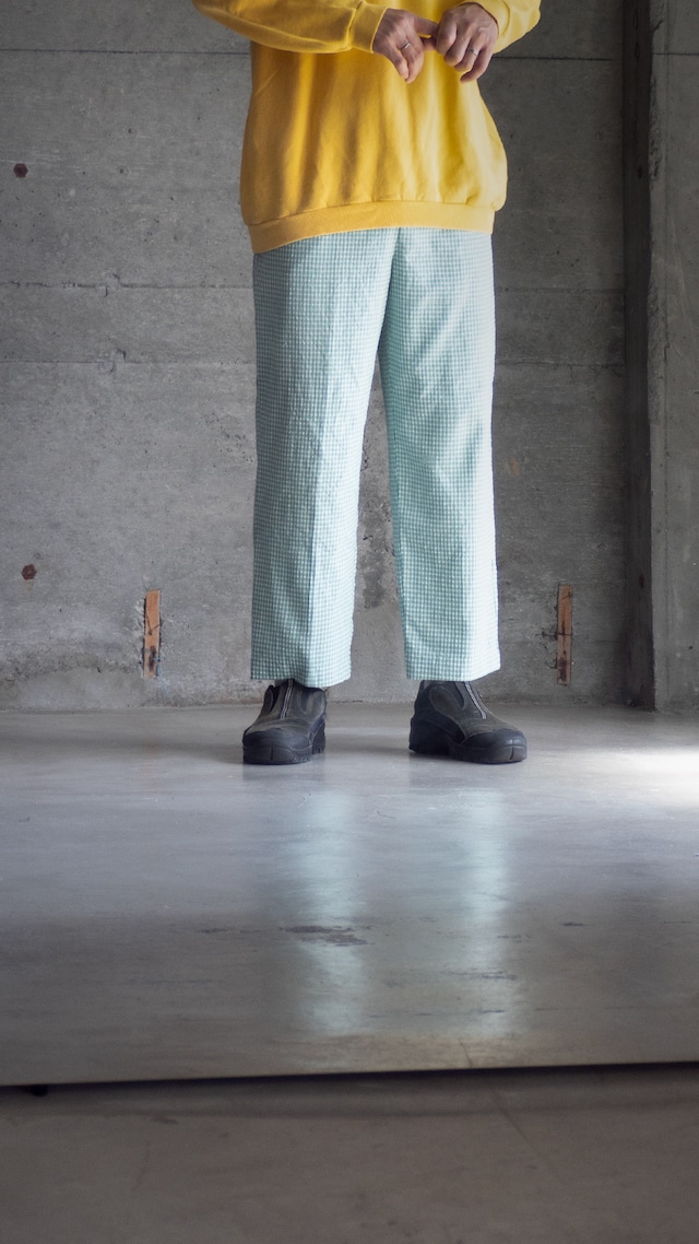 "Draper's & Damon's" 1980s Gingham easy pants