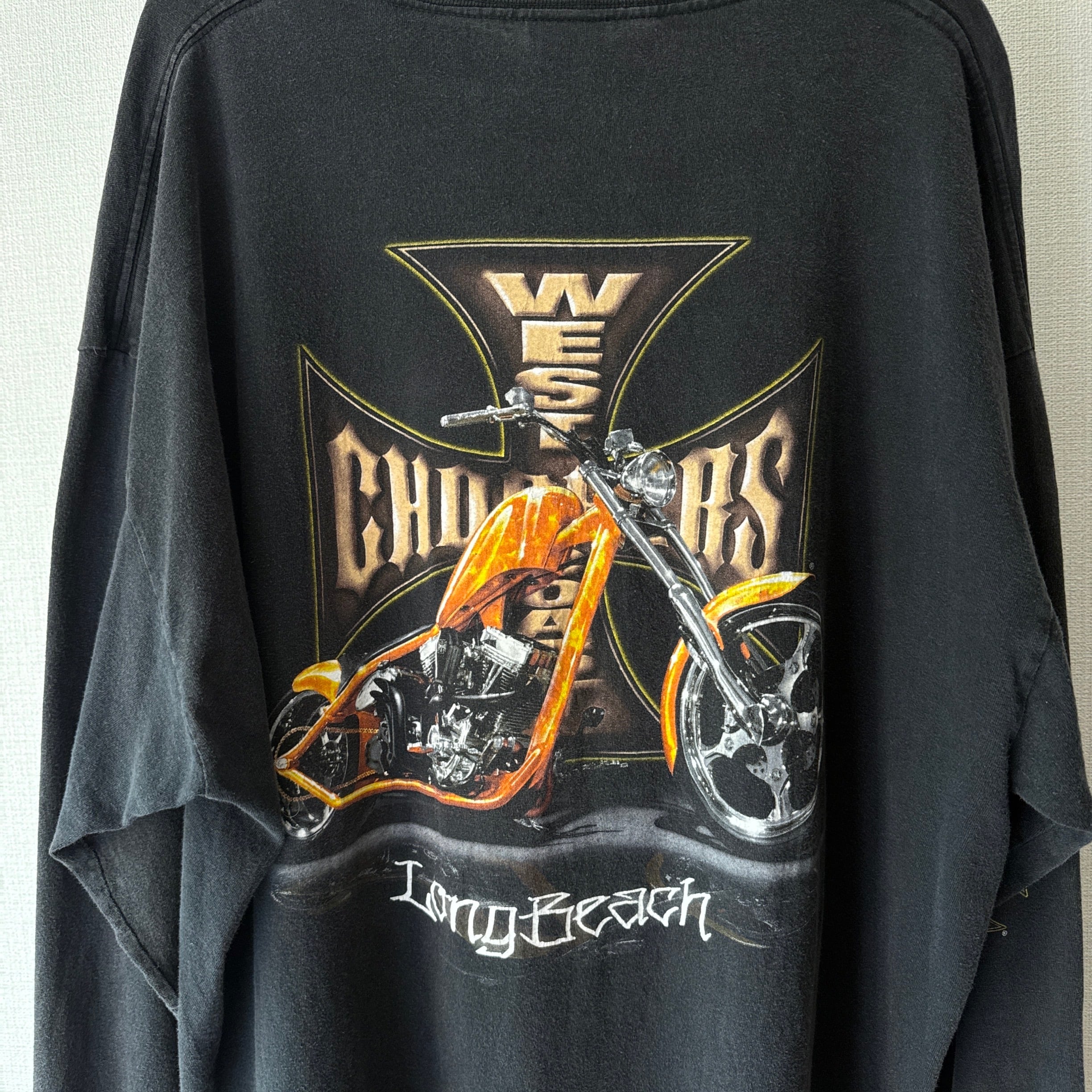 00's WESTCOAST CHOPPERS Iron Cross Print L/S Tshirt ウエスト