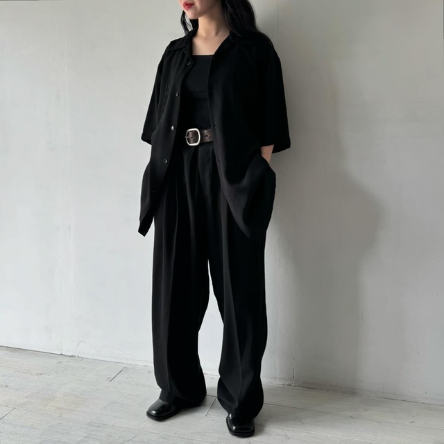 -STACY ADAMS- polyester s/s shirt set up