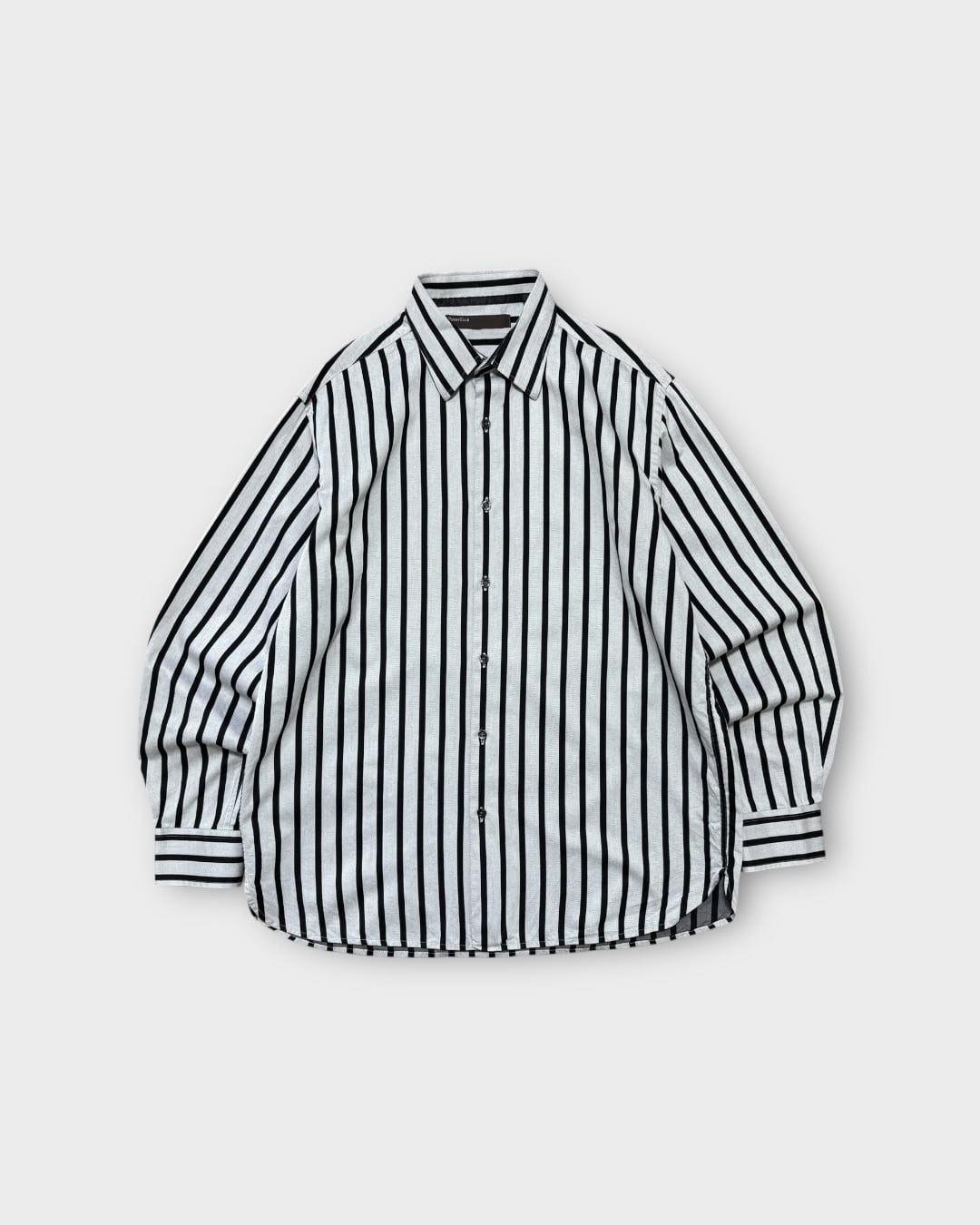 【Used】“PERRY ELLIS” Black Stripe Shirt