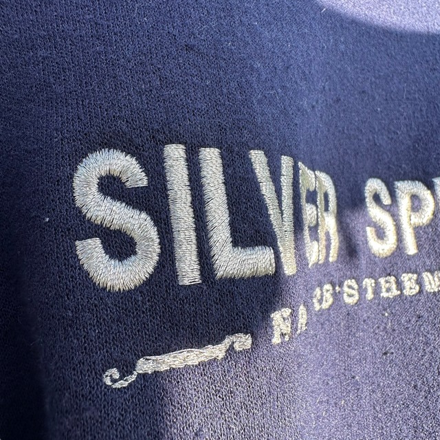 【LADIES】「SILVER SPRINGS」silver logo sweat