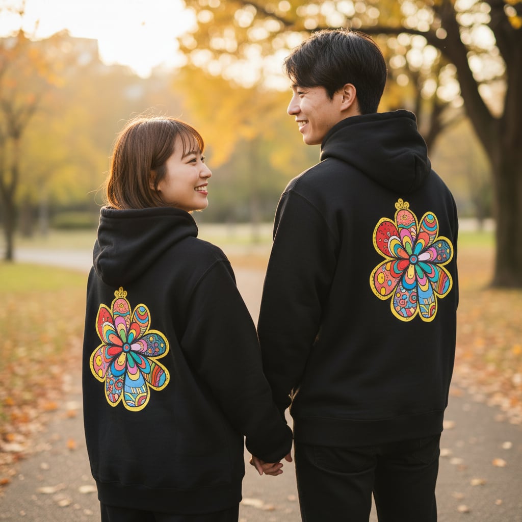 ヒトリエ IKI フラワーパーカー pipi パーカーXL 花びらの想いたち | pipi Select shop