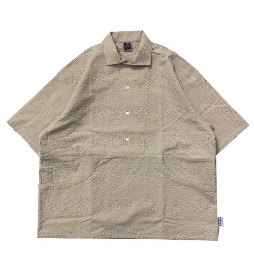 NOROLL / THROUGH SOLID SHIRTS -BEIGE-