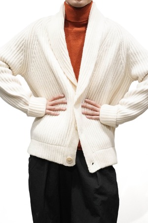 11AW "Masion Margiela" Row Gauge Knit Jacket