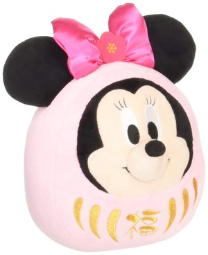 【努力特価】吉徳 ミニー だるま ぬいぐるみ 182581