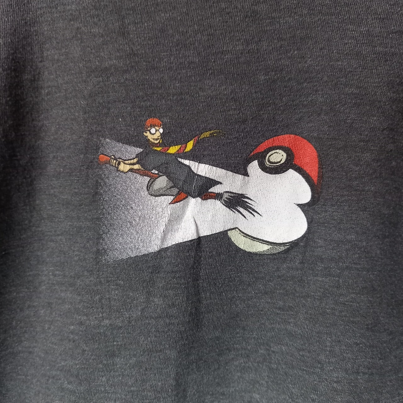 TULTEX 　クルーネック　プリントTシャツ　ビッグプリント　半袖　S