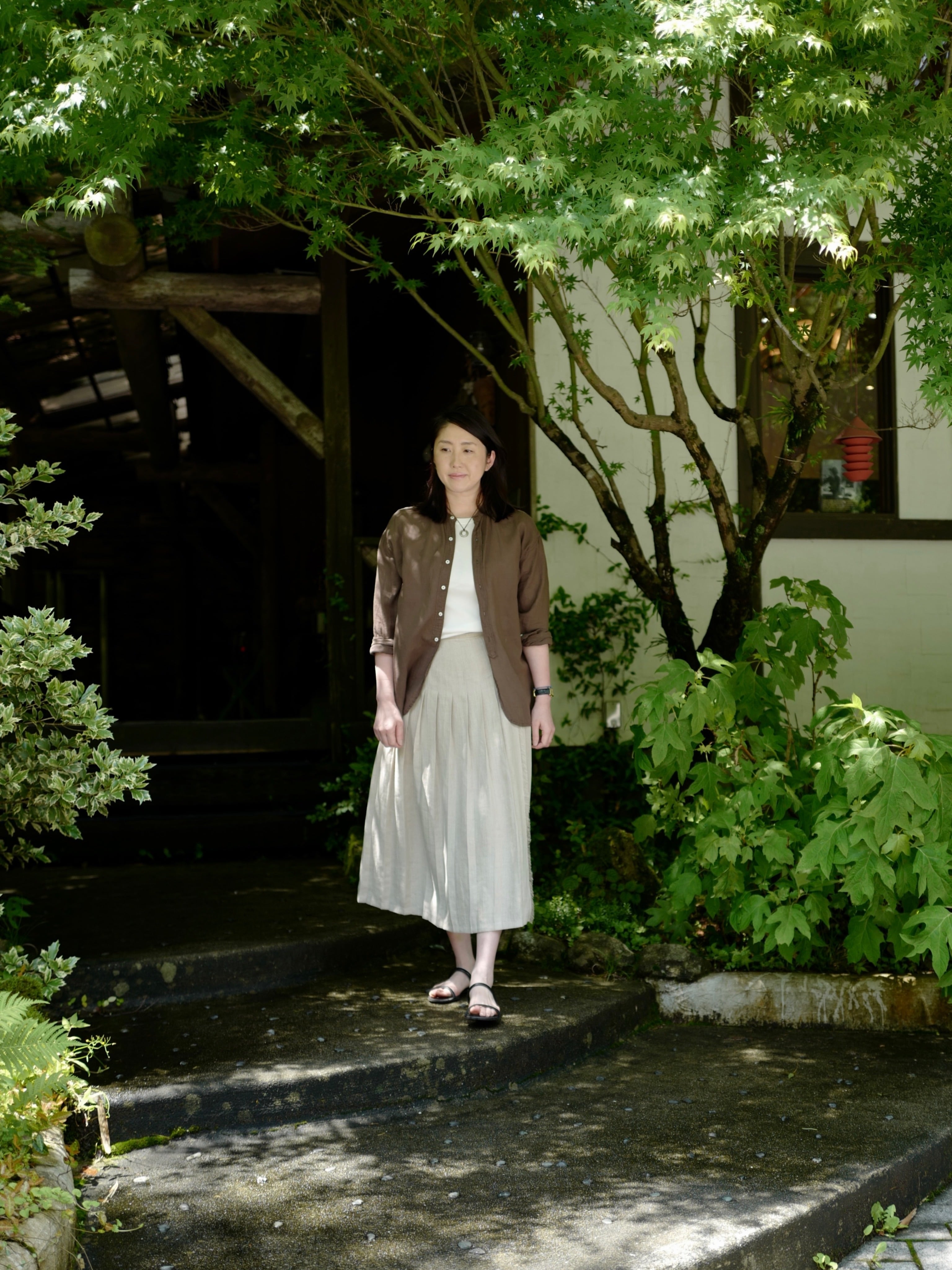 O’NEIL of DUBLIN ローウエスト プリーツスカート ベージュ O'NEIL of DUBLIN ローウエスト プリーツスカート ベージュ O