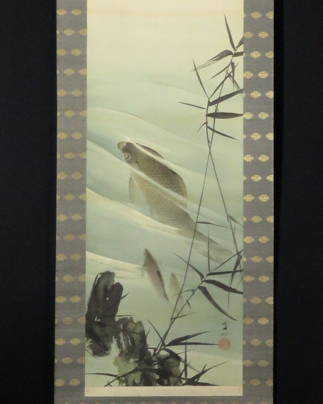掛軸メクリ 川本月香女史 白鷺図 大正6(1917)年作 JY535 | Kogando 