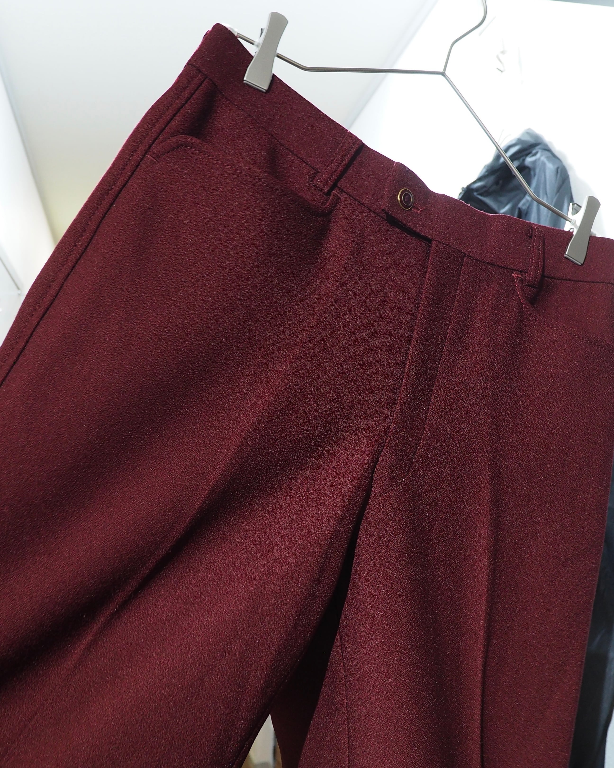 Beautiful Dark Bordeaux Color vintage Semi Flare Pants