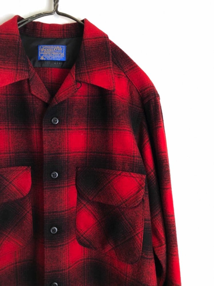 Pendleton [PENDLETON] Vintage Shadow Check Wool Shirt [1970s