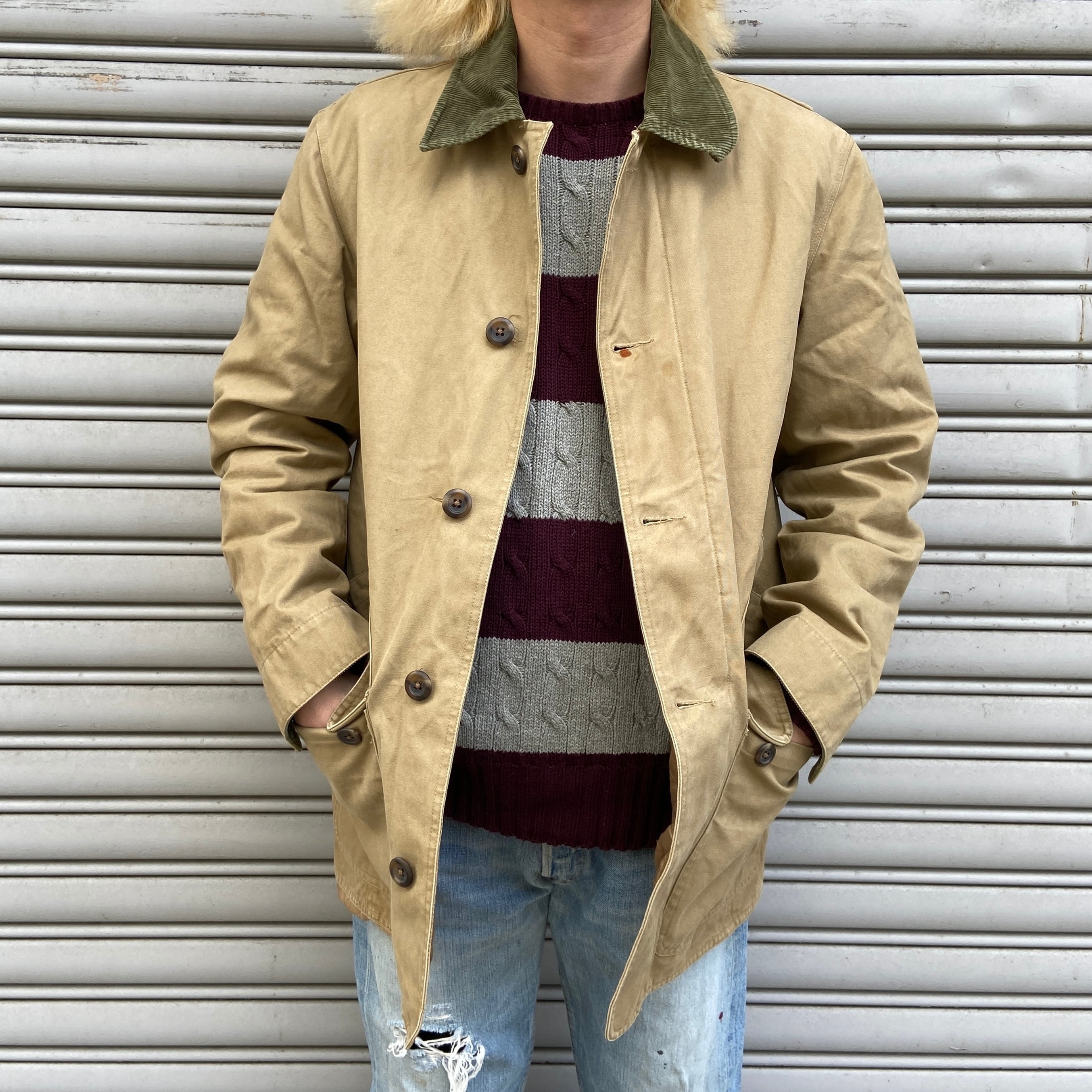 【M】80s〜 OLD GAP オールドギャップ ダックワークジャケット 90s GAP オールドギャップ 91-B Type デニムワークジャケット L | 古着