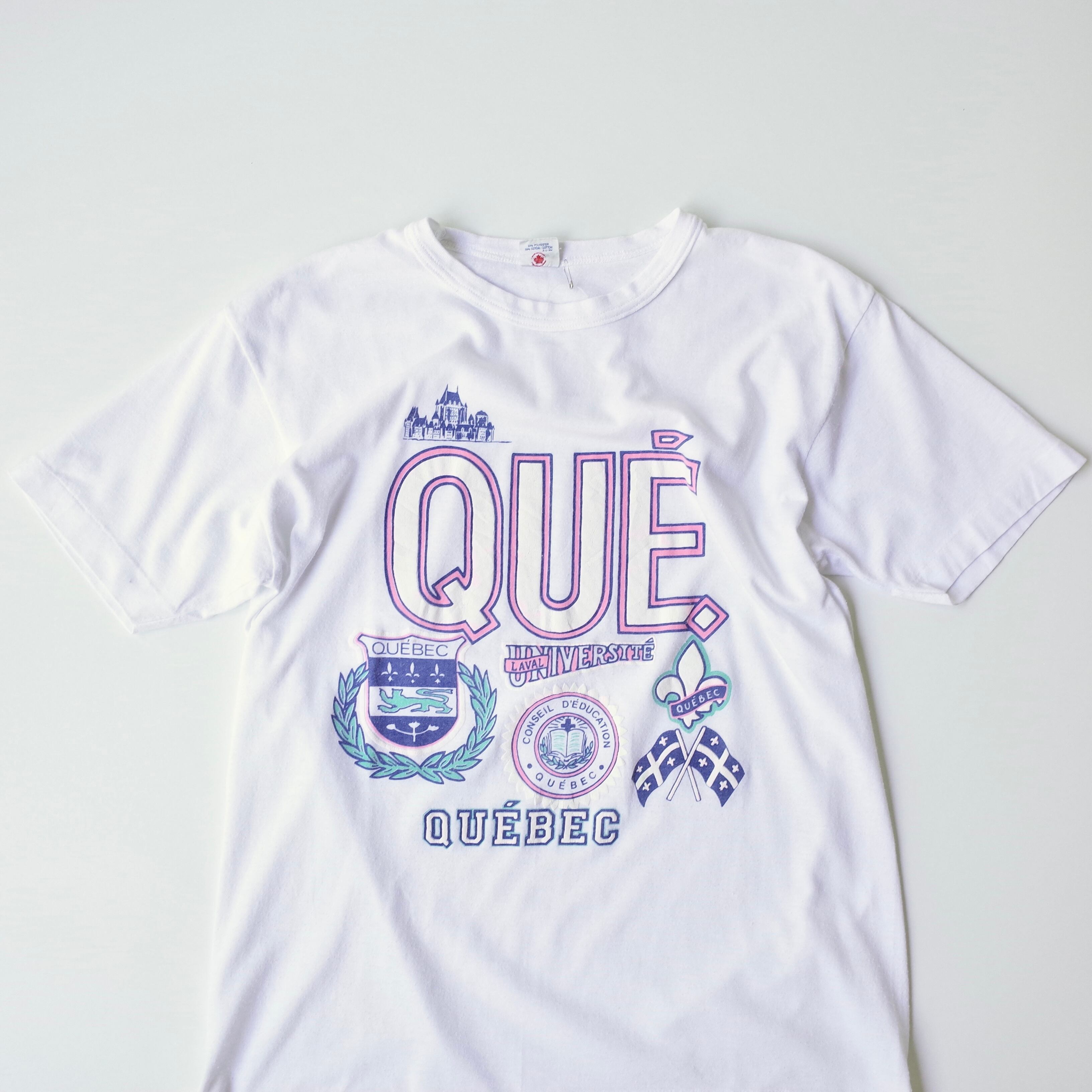 80-90s Québec Univ. college tee