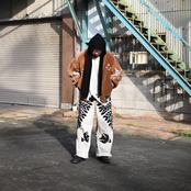 Leh /  Embroidery SKA Reversible Blousonコーディネート