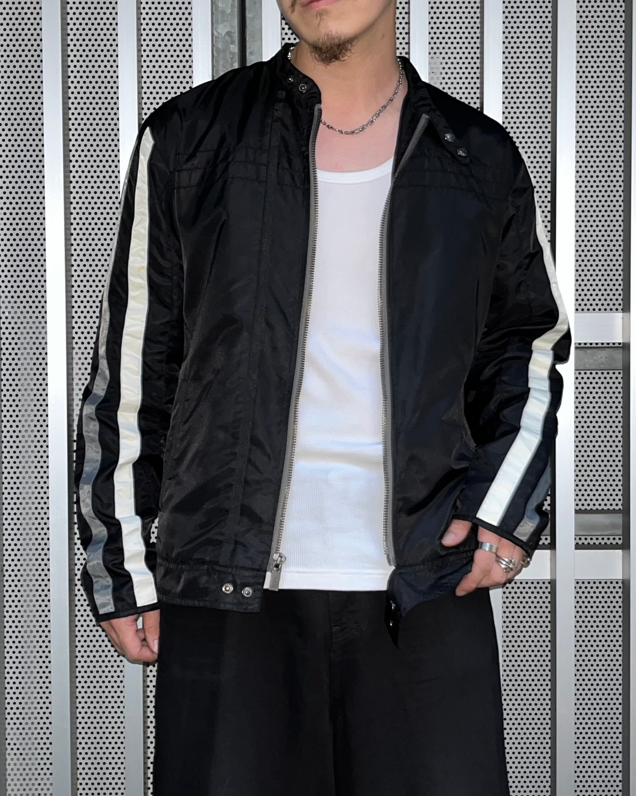 00s GUESS Nylon Single Riders Jacket