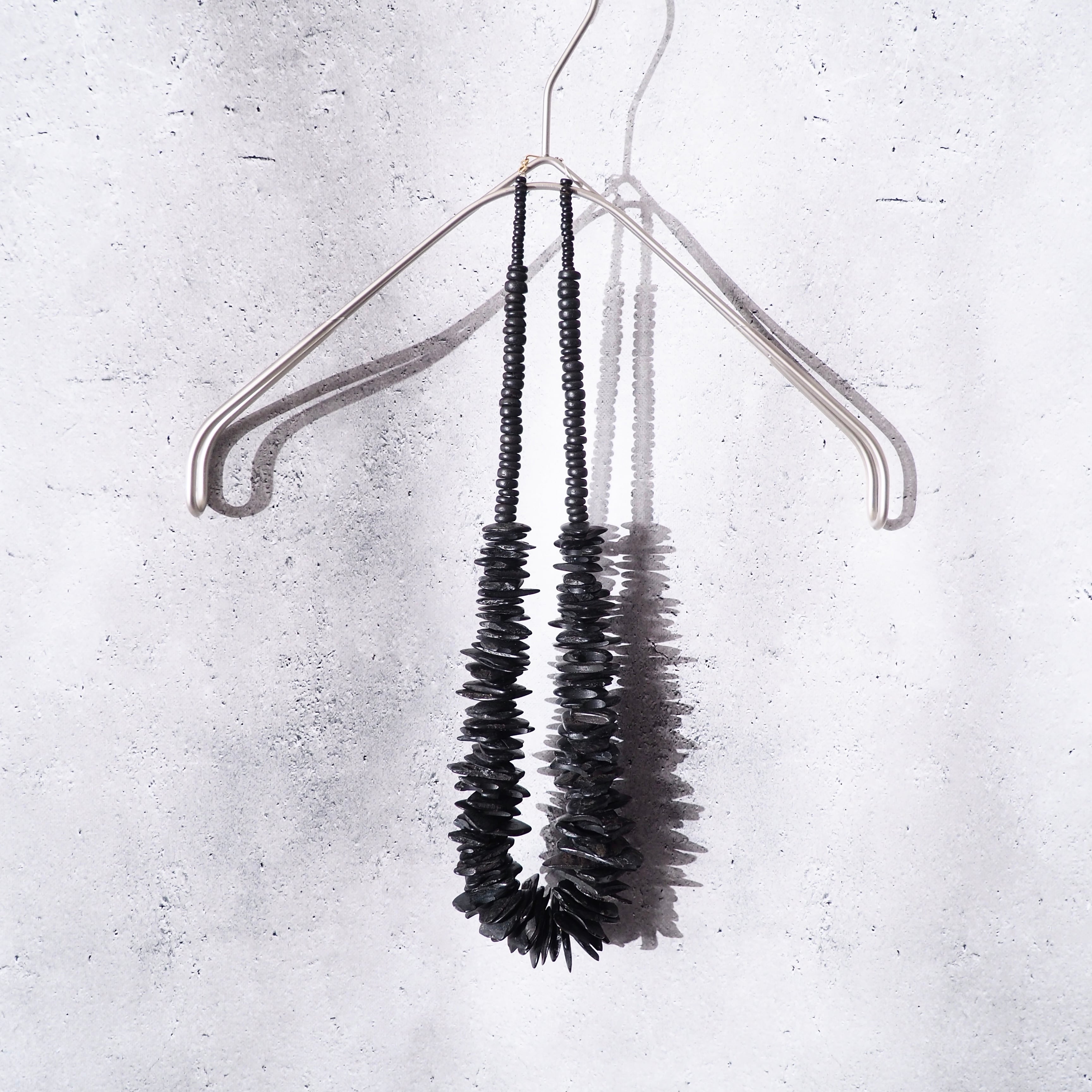 " Unknown " Irregular wood plate Combination necklace