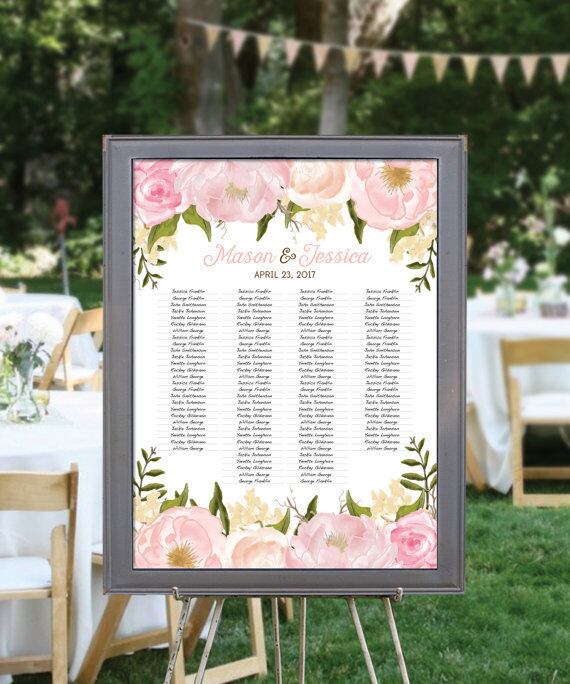 【Floral】ゲストブックポスター