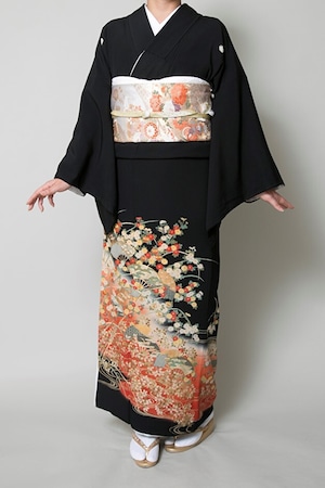 【レンタル】黒留袖 TALL-1（2Lサイズ）
