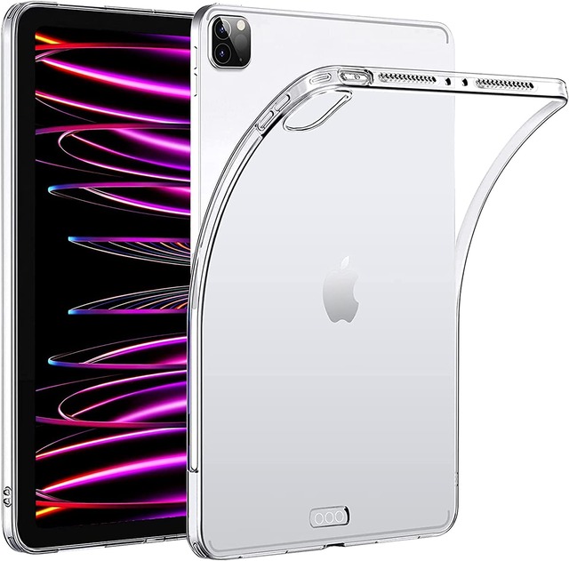 For iPad Pro 12.9 ケース 第6/5/4/3世代iPad Proケース 2022 2021 2020 2018【COKOVI】iPad Pro 12.9 カバー タブレットケース クリア ソフト シリコン TPU 超軽量 衝撃防止 超薄(クリア)