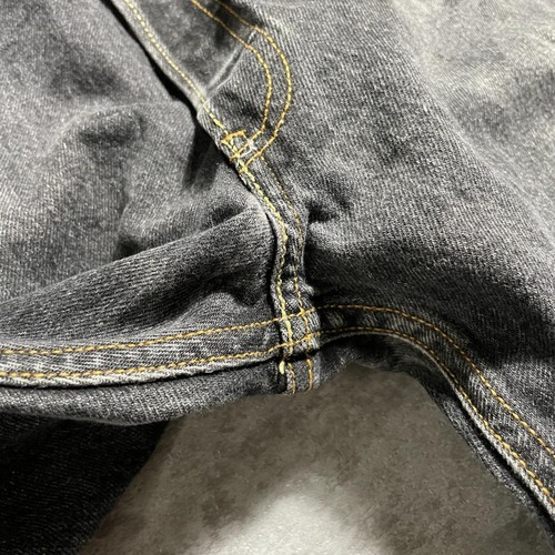 【W34 L34】 メキシコ製 usa levi's 先染ブラック 501xx 詳細写真12