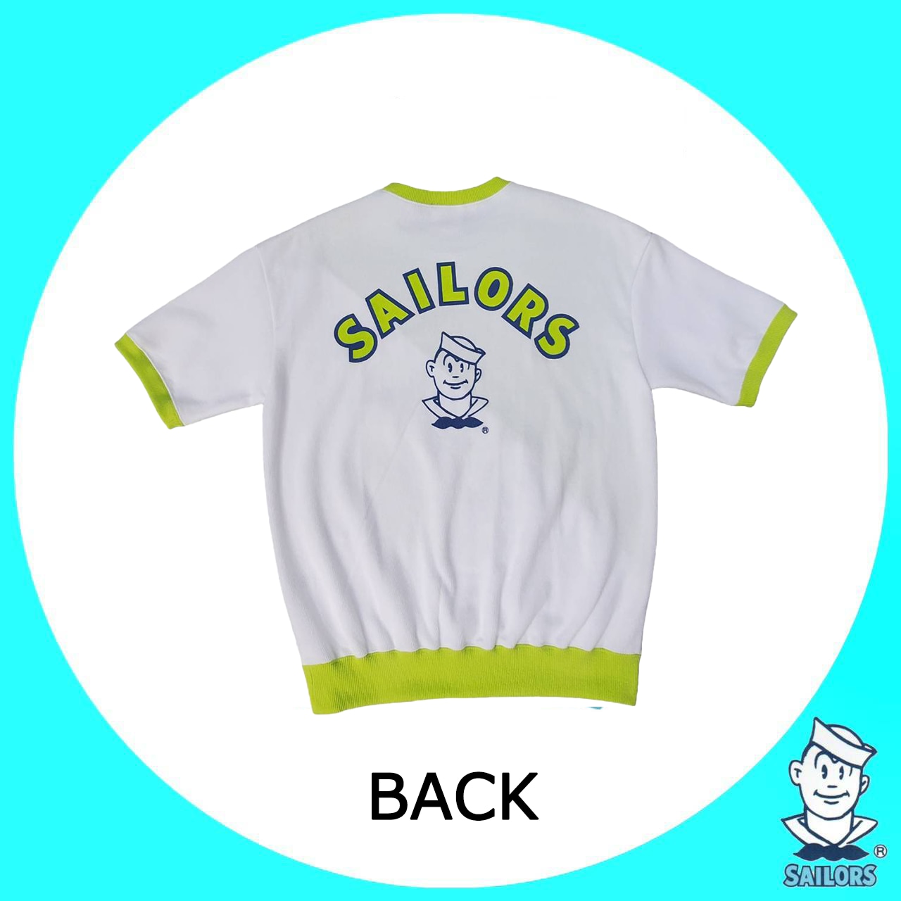セーラーズ おニャン子半袖トレーナー【3】アップルグリーン SAILORS セーラーズおニャン子半袖トレーナー【3】アップルグリーンSAILORS