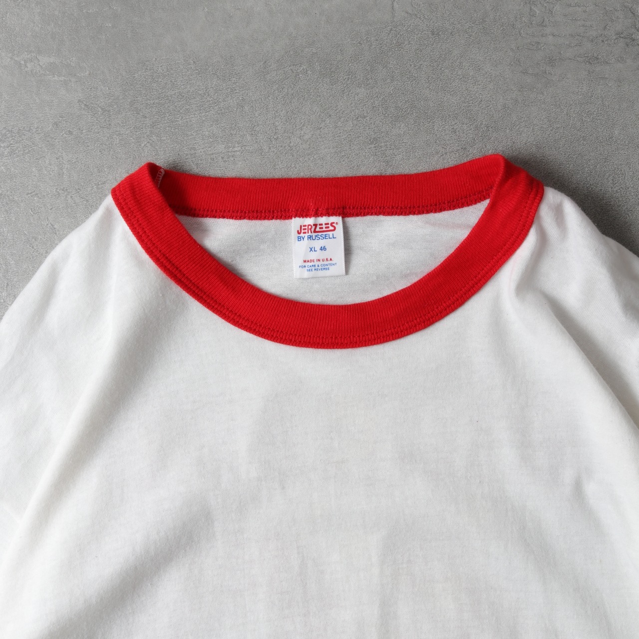 1980's MadeinUSA Ringer-neck T-Shirt