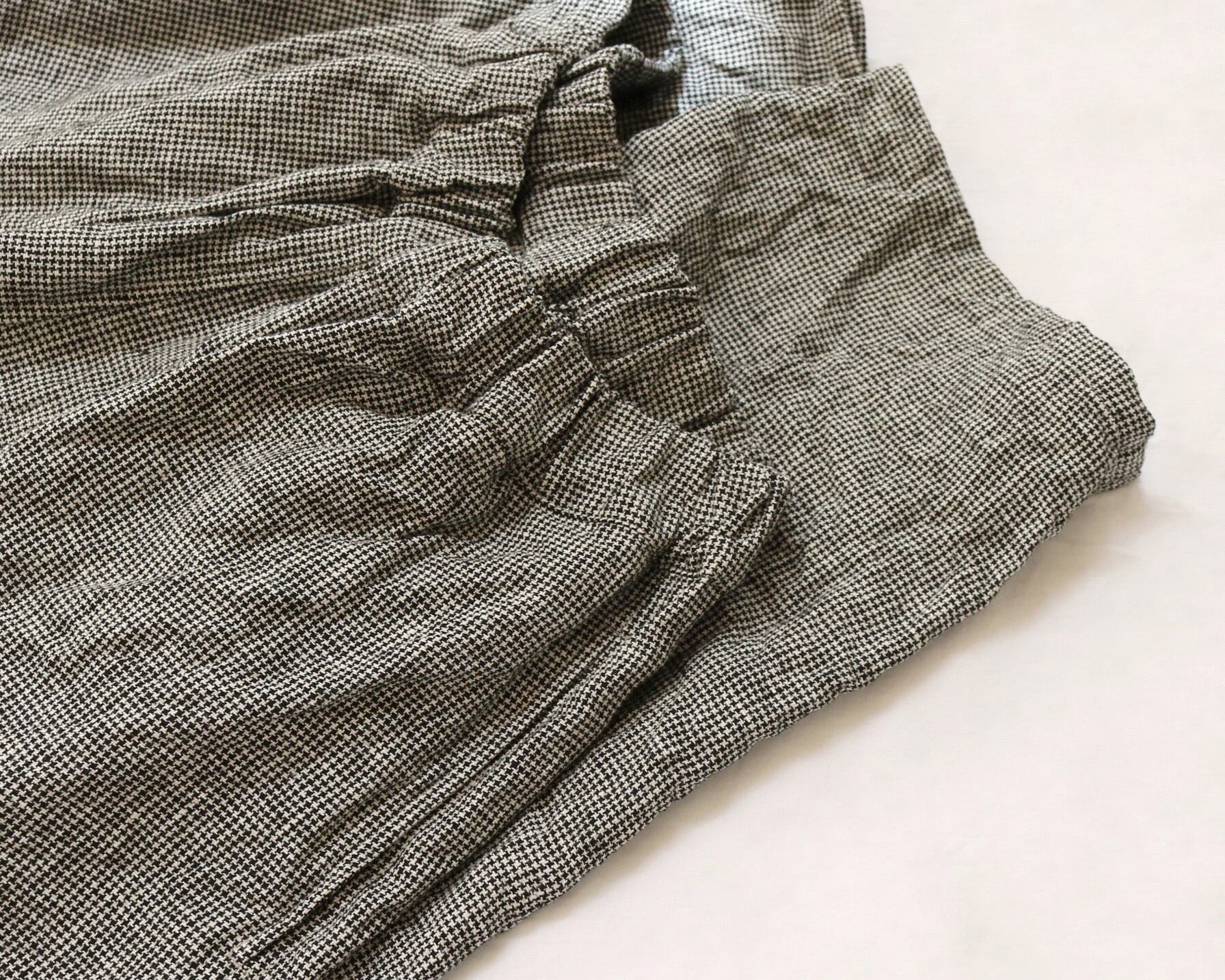 千鳥格子リネンパンツ