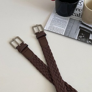 fake leather mesh belt