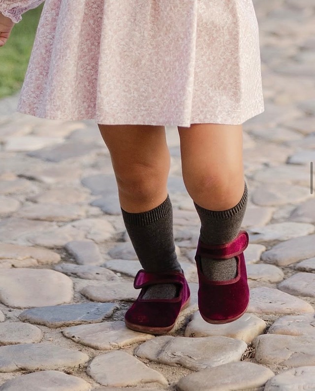 【Pisamonas】BAREFOOT VELOUR MARY JANE（Negro ブラック）