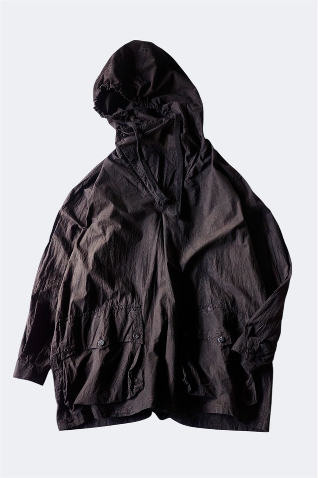 amachi.【FABRIC FORMING ANORAK  -Dark Mob Brown-】
