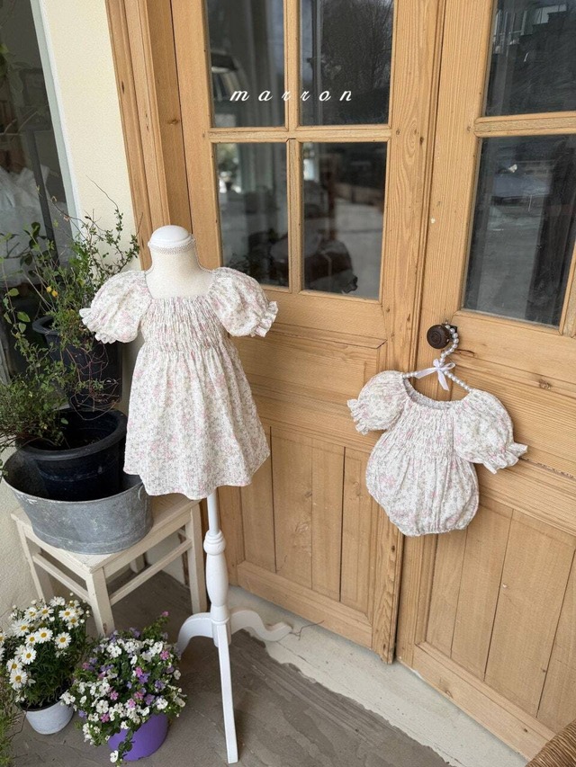 【即納】<marron> Flone dress