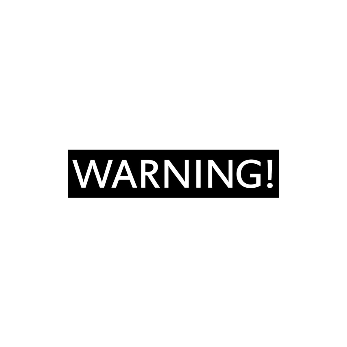 WARNING! Tシャツ ms51 クール メッセージ Tシャツ シンプル