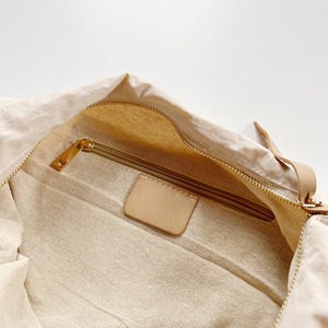 Daily big shoulder bag (natural)