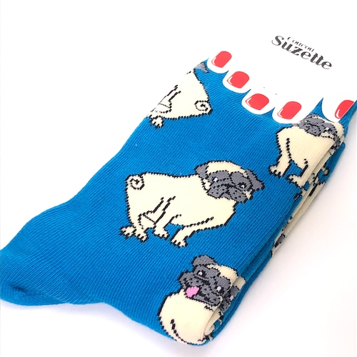 Coucou Suzette animal socks【パグ】