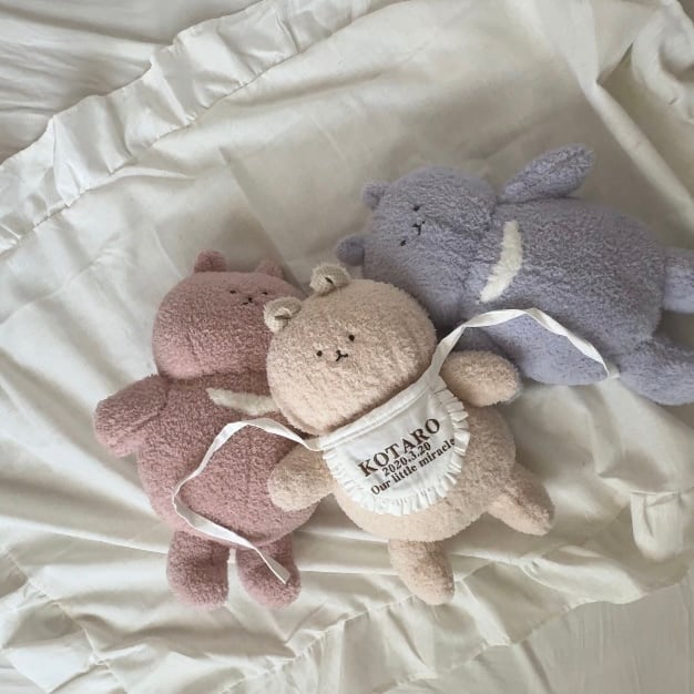 完売】おおきなつみきのわぐまのガラガラぬいぐるみ | tsumikinomura