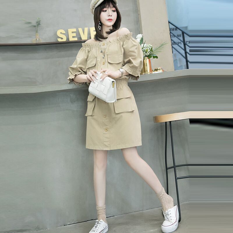 ドレス スタイルサマースリムストラップレスウェストスカート 大きめサイズ 夏物 ミックスインファッション64412468734