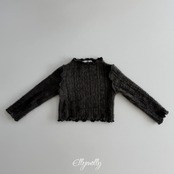 エリーモリー / ELLY MOLLY / メレンゲヒラヒラニットTシャツ / 韓国子供服 / ジュニア / 26winter〖取寄〗*13~15号*