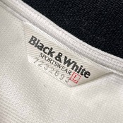Black&White ブラック&ホワイトワンポイント 半袖 ポロシャツ L/ホワイト レディース ゴルフ