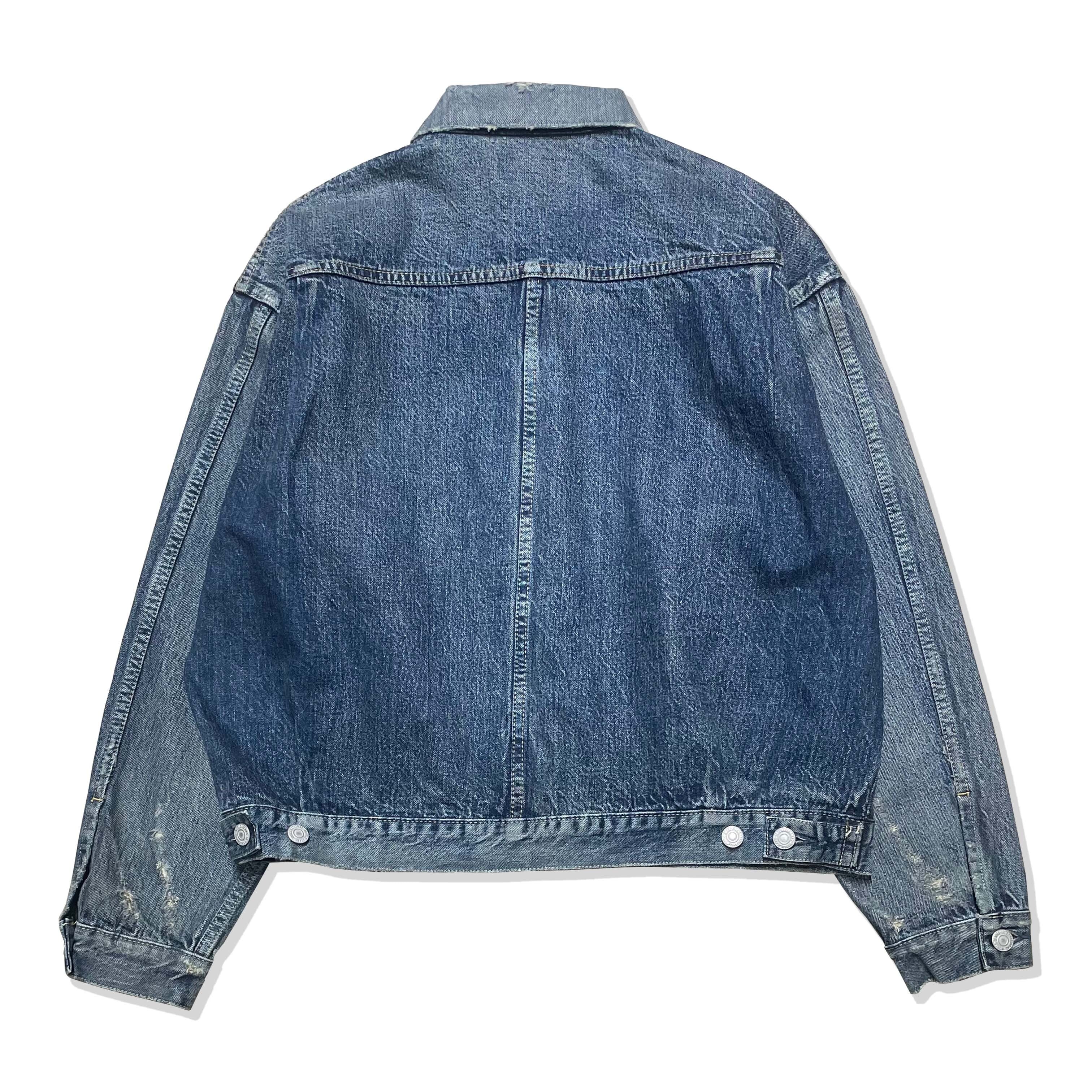 Benjamin Authentic Club Vintage Wash Denim Trucker Jacket Japan