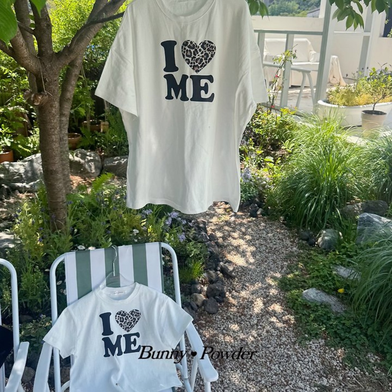 [Bunny Powder] (Feature) Leopard Heart Tee / [버니파우더] (기획)호피하트티