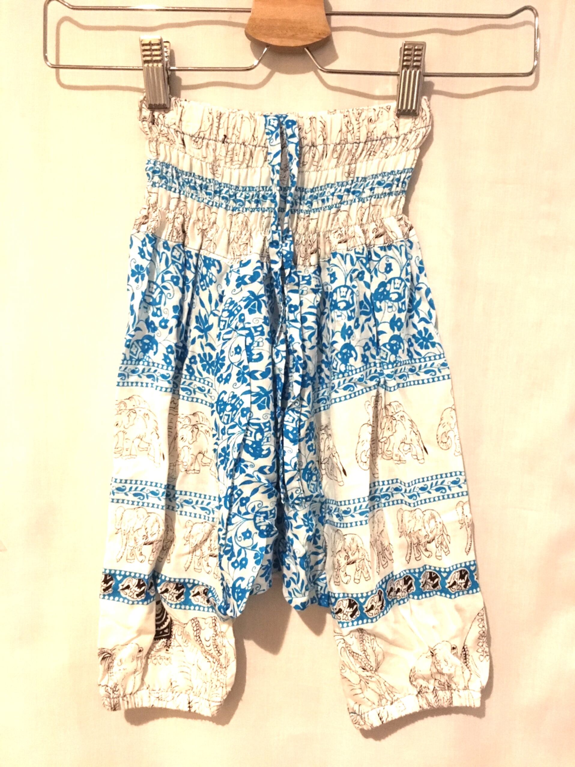 キッズサルエルパンツ 2way ベビーサルエルパンツ アラジンパンツ 子供服 エスニックファッション アジアンファッション キッズ キッズ服 ベビー服 S スカイブルー アジアン雑貨 No 8 アジアン雑貨 Asian Mrk