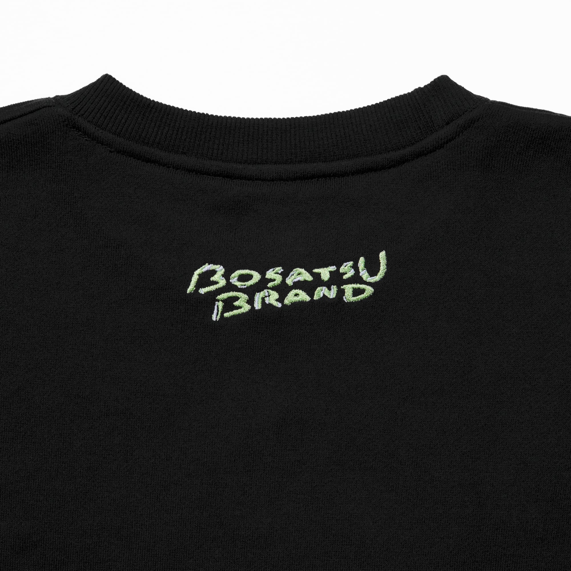 虎乗り弥勒菩薩 仏像 トレーナー (刺繍) ブラックxミント 10.0oz