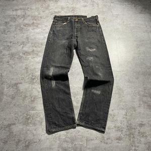 【W34 L34】 メキシコ製 usa levi's 先染ブラック 501xx