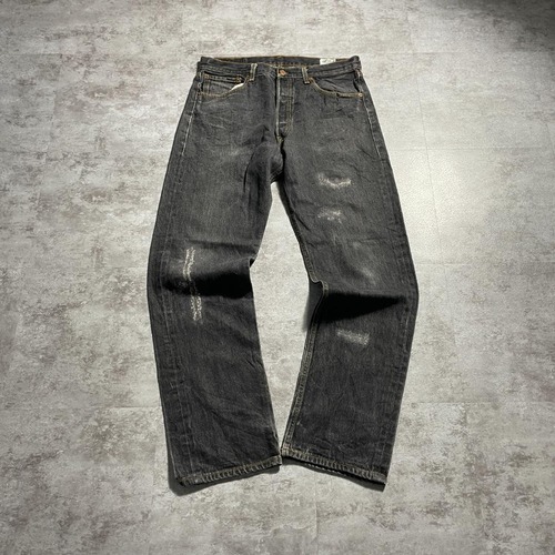 【W34 L34】 メキシコ製 usa levi's 先染ブラック 501xx