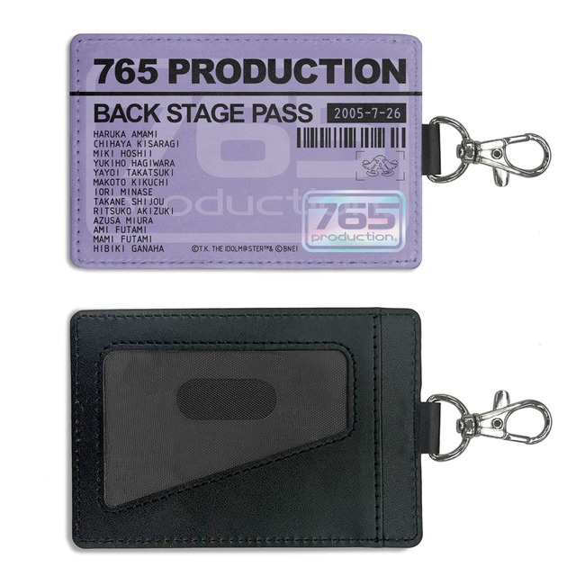 THE IDOLM＠STER 765プロ ロゴ パスケース（ナスカン付き）