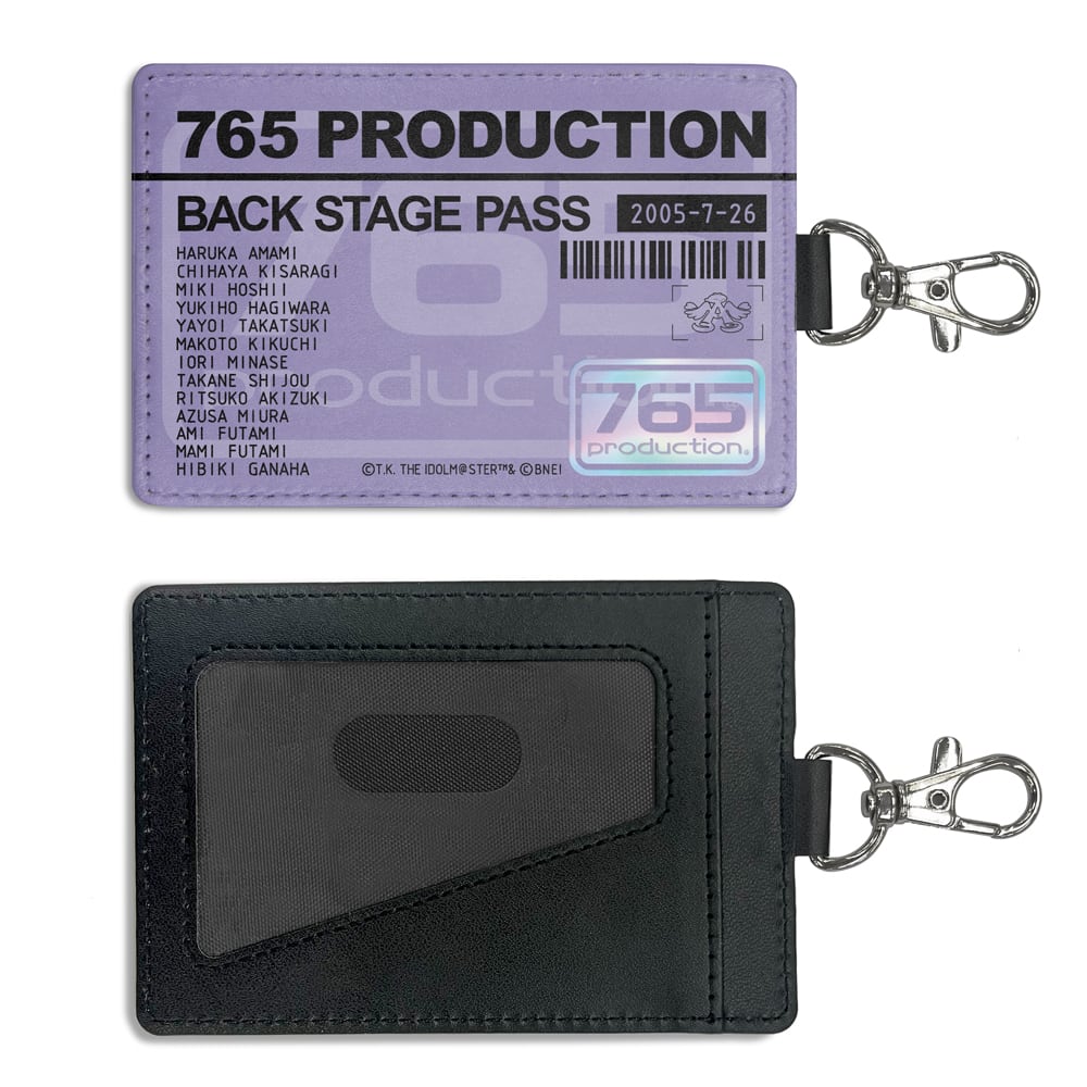 THE IDOLM@STER 765プロ ロゴ パスケース(ナスカン付き)
